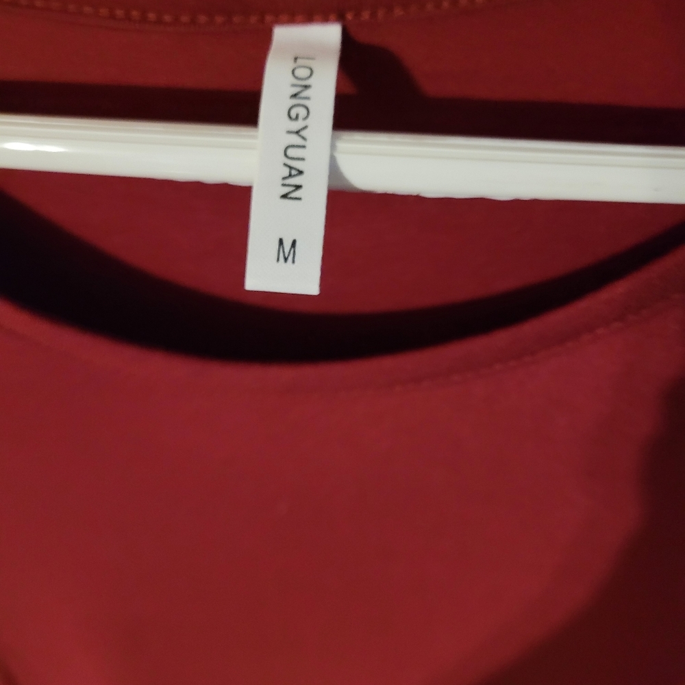 Longyuan Dress with side pkts, Size M, Redish Wine. - Picture 6 of 8